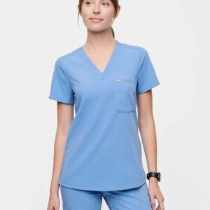 Figs Ceil Blue Catarina One-Pocket Scrub Top XL